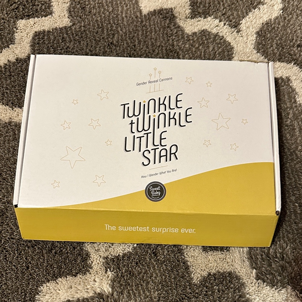 Twinkle Twinkle Little Star Gender Reveal Box